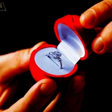 טבעת יהלום של הצעת נישואין