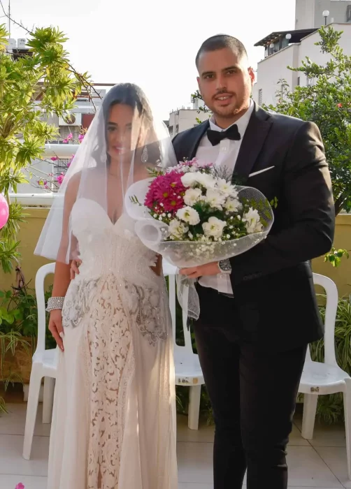 זוג לפני החופה שלהם. צולם בעת צילום סטילס לחתונה. תחת קטגוריית צלם חתונות של מגנטסטאר צילום אירועים